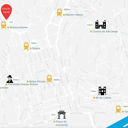 Διαμέρισμα Restauradores Prestige Lisboa